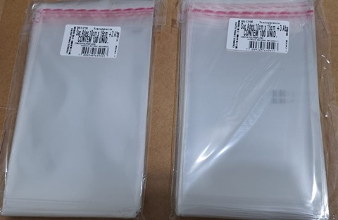 SACO ADESIVADO TRANS. 11X15+3CM ABAS C/100UND