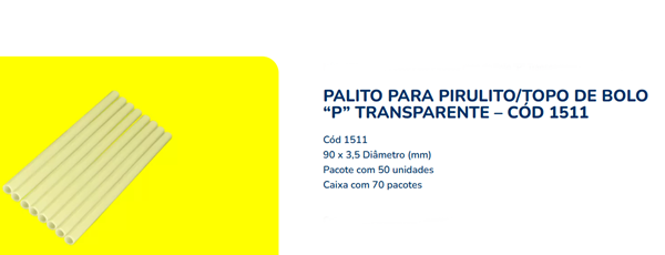 PALITO P/PIRULITO 9CM C/50UND