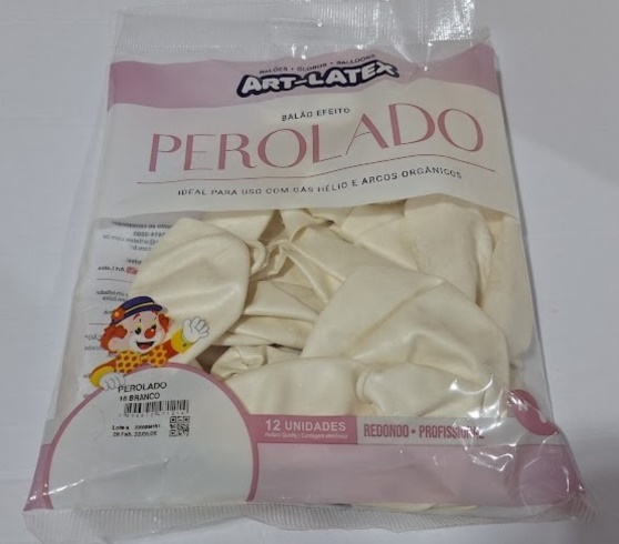 BAL�O N16 PEROLADO BRANCO