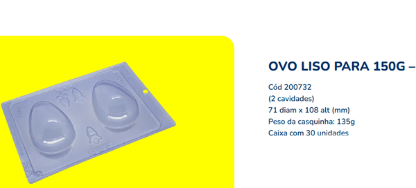 FORMA OVO LISO150GR   CJ 3 P�S