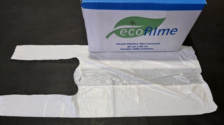SACOLA 30X40 BRANCA C/1000 VIRGEM 0,018