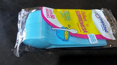 COLHER DE SOBREMESA AZUL C/50