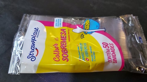 COLHER SOBREMESA CRISTAL COM 50 UNIDADES