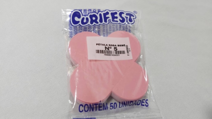 FORMA PETALA ROSA BEBE N:5 COM 50 UND