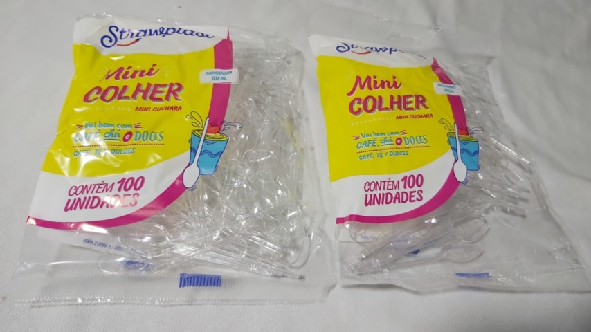 MINI COLHER CRISTAL 8CM C/100UND