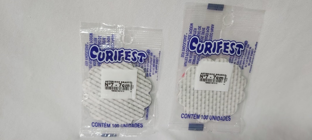FUNDO ASTERISCO BRANCO N7� C/100UND