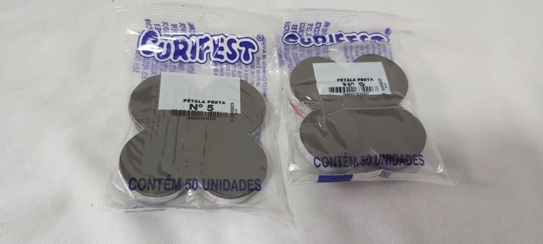 FORMA PETALA N� 5� PRETA C/50UND