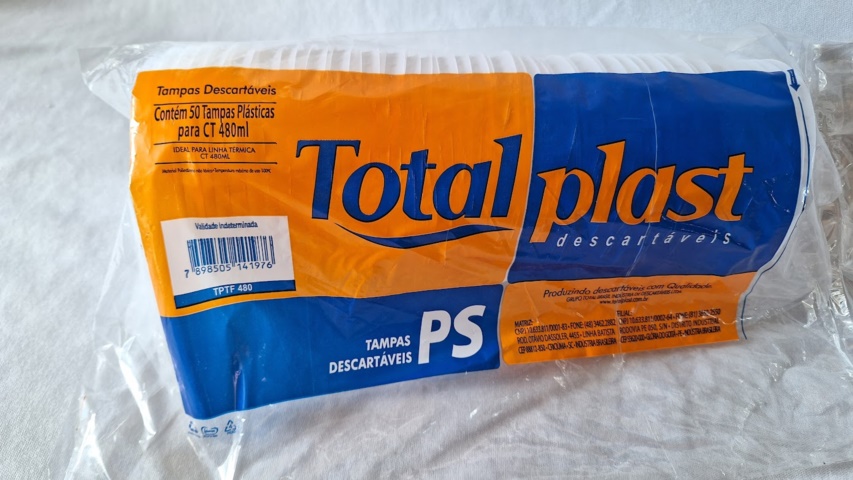 TAMPA FURADA P COPO 480ML TOTAL C/50UND