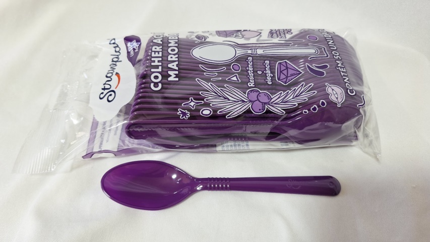 COLHER DE A�AI MAROMBA ROXA C/50