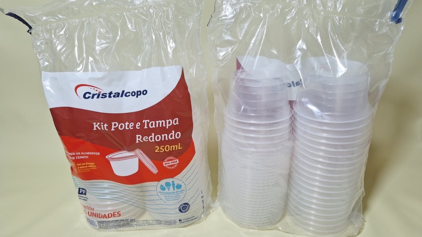 KIT POTE E TAMPA 250 ML C/25 UND