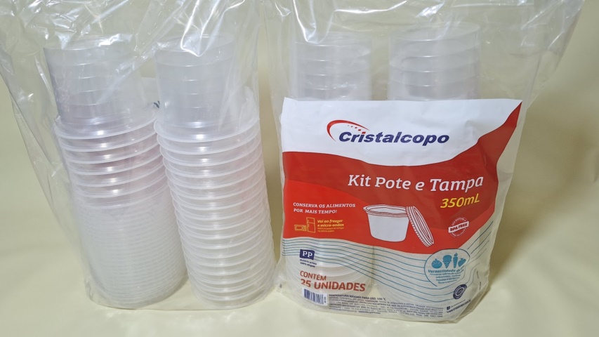 KIT POTE E TAMPA 350 ML C/25 UND