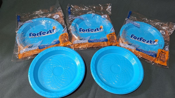PRATO PLASTICO AZUL CLARO C10 UND