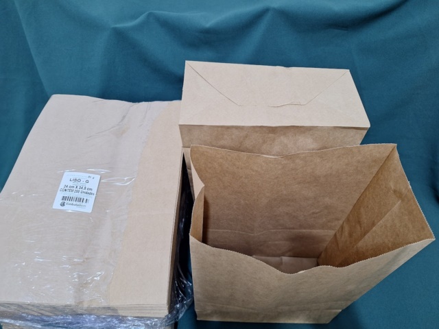 SACO PAPEL SOS 80GR TAMANHO:G 12X24X34,5ALT