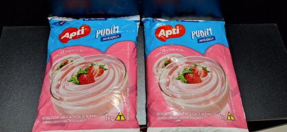 PUDIM DE MORANGO APTI 1KG