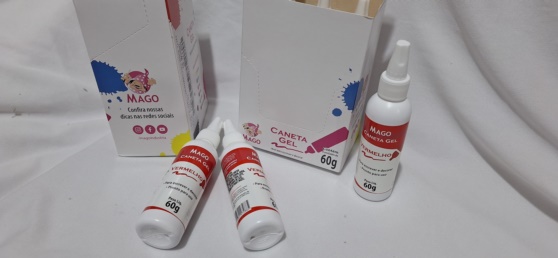 CANETA GEL VERMELHO 60GR UND