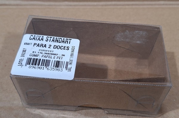 CAIXA STANDART KRAFT 2 DOCES