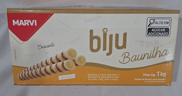 CANUDO DE BISCOITO SABOR BAUNILHA 1 KG
