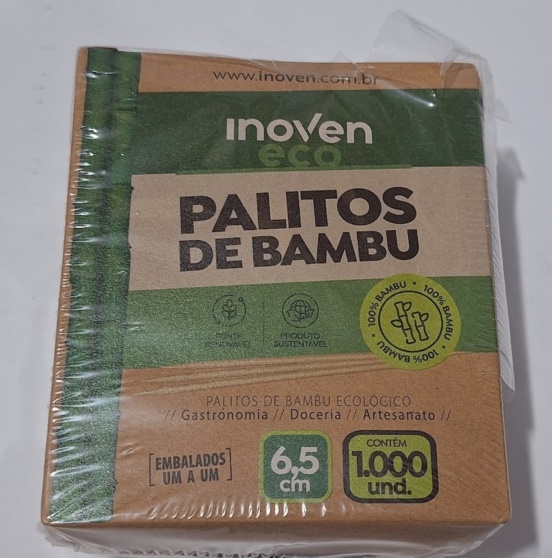 PALITOS DE BAMBU C/1000 EMBALADOS INOVEM