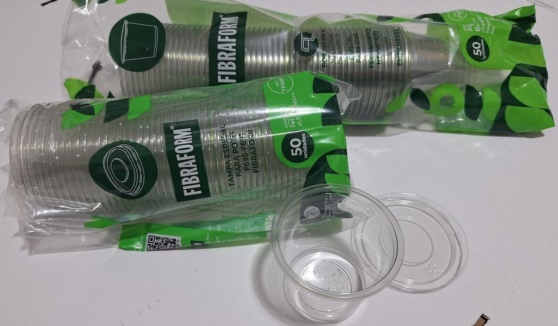 POTE 60 ML COM TAMPA COM 50UND TRANSPARENTE