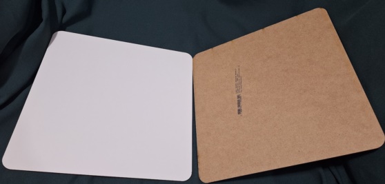 CAKE BOARD QUADRADO MDF 25X25CM 3MM BRANCO