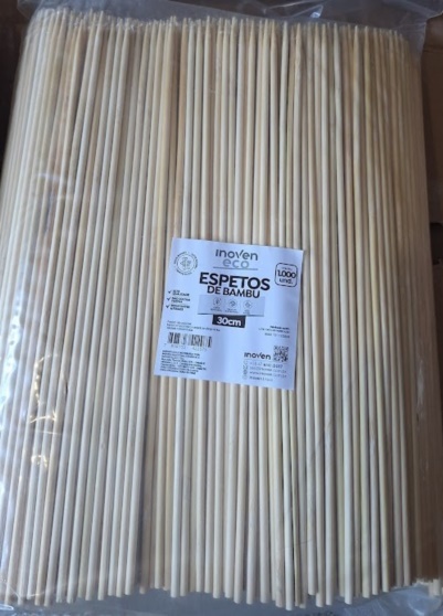 ESPETO DE BAMBU 30CM 3,5MM  C/1000