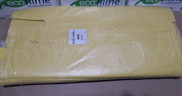 SACOLA 48X58 AMARELA  4KG