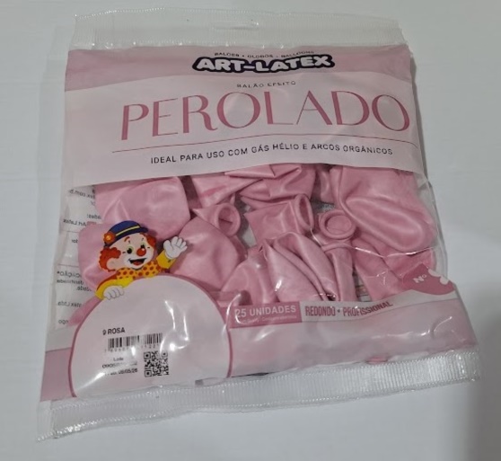 BAL�O N�9 PEROLADO ROSA C25UND