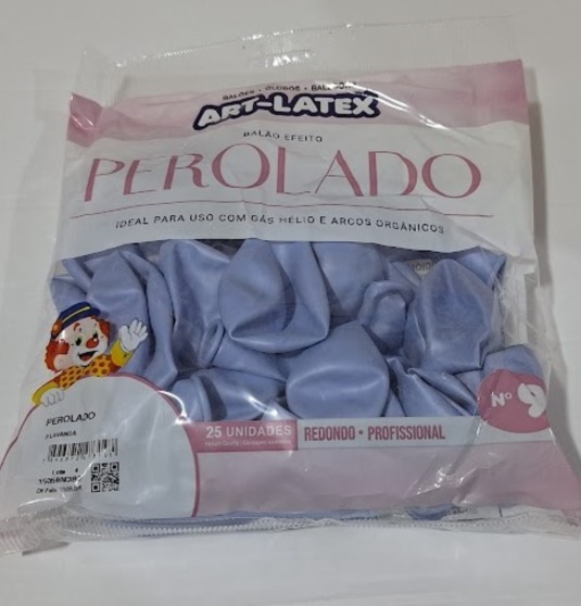 BAL�O N:9 PEROLADO LAVANDA C/25 UND