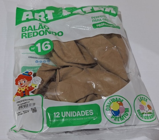 BAL�O N16 CARAMELO C/12UND
