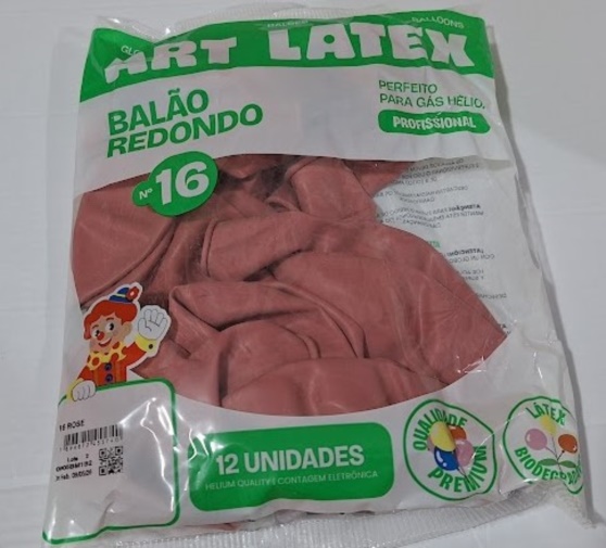 BAL�O N16 ROSE C/12 UND