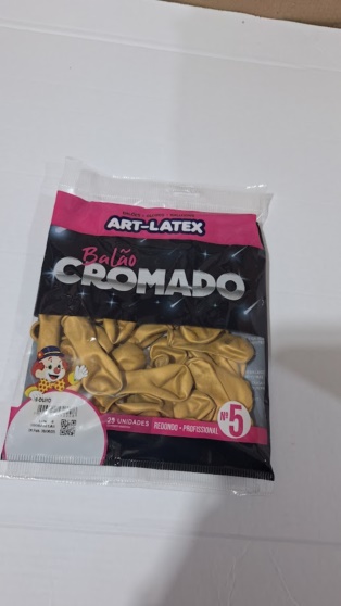 BAL�O 5 CROMADO OURO C/25