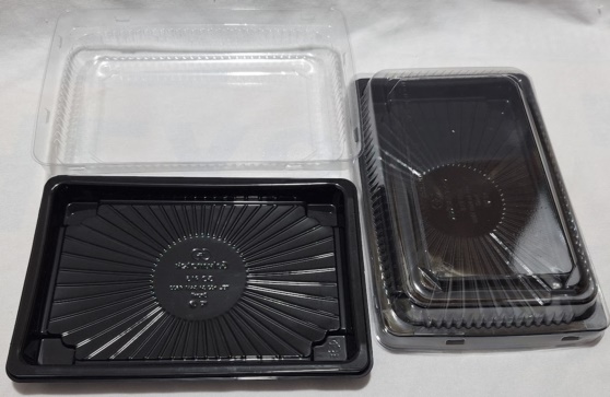 BANDEJA RETANGULAR ORIENTAL PRETA 18,5X11,5X4,3CM