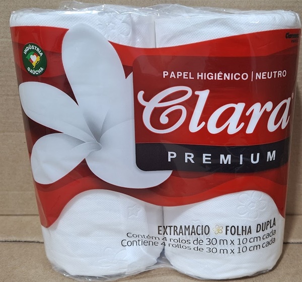 PAPEL HIGIENICO 4X30MTS CLARA