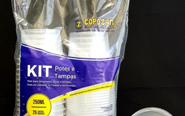 KIT POTE 250ML PP COPOZAN