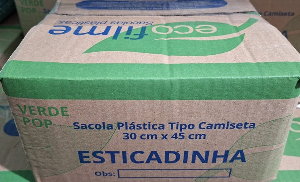 SACOLA VERDE POP 1,6KG 30X45 POLI FORT