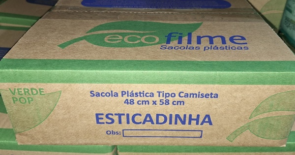 SACOLA VERDE POP 3,5KG  48X58 POLI FORT
