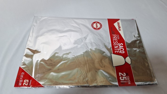 SACO METALCOR 45X59 PRATA C/25UND