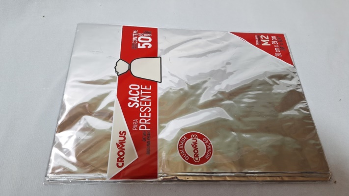 SACO METAL PRATA  20X29CM C/50UND
