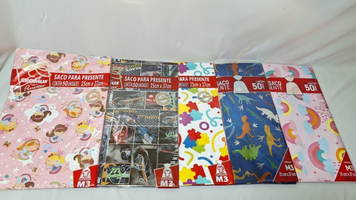 SACO METAL PEROL 25X37CM INFANTIL C/1 UND