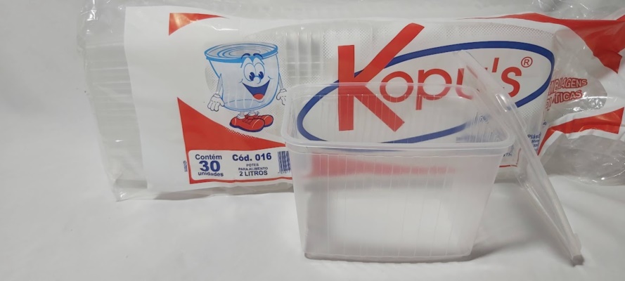 POTE PP P/ALIMENTOS 2LTS C/TAMPA C/30UND