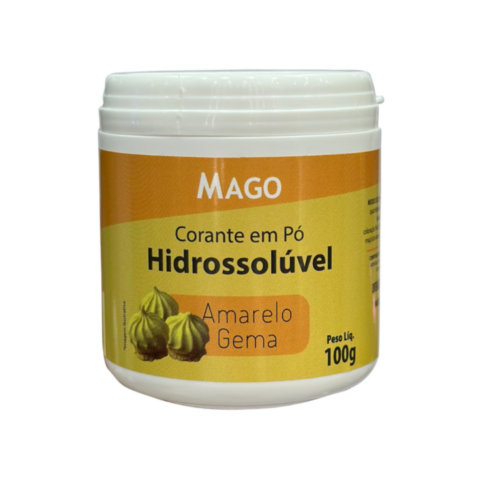 CORANTE EM PO P/FINS ALIMENTICIO 100GR AMAREL GEMA