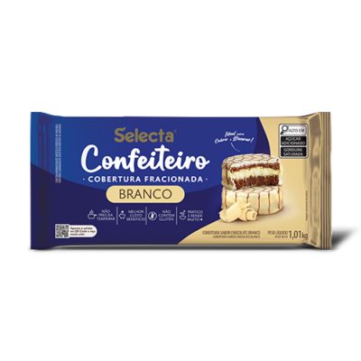 CONFEITEIRO BARRA CHOCOLATE BRANCO 1KG