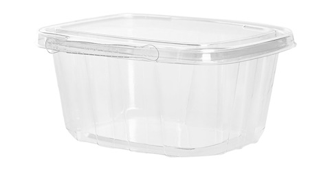 POTE RETANGULAR COM LACRE 480ML 14X11X6,4CM UN
