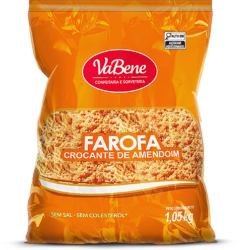 FAROFA CROCANTE DE AMENDOIM 1,05KG VABENE