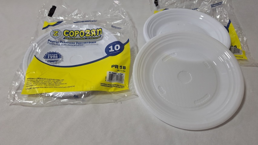 PRATO BRANCO 18CM C/10 COPOZAN