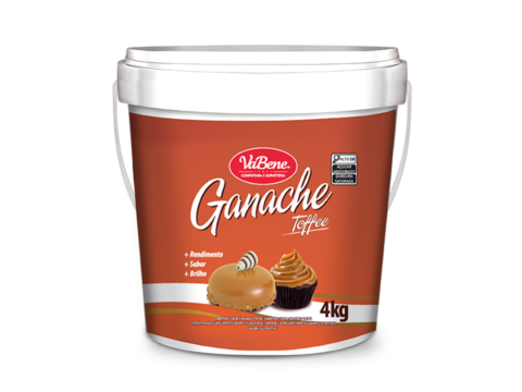 GANACHE SABOR CARAMELO TOFFEE BALDE/4KG