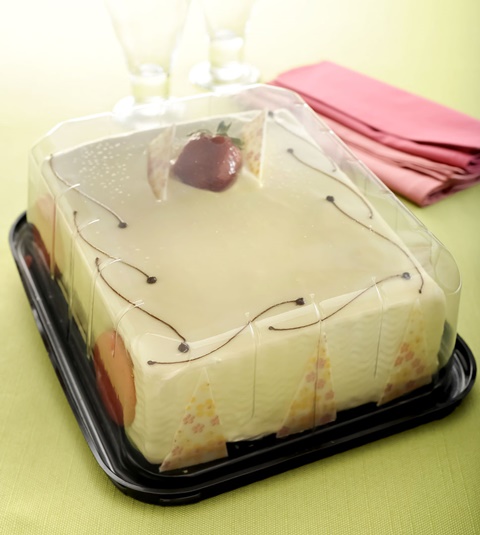 BANDEJA TORTA RETANGULAR - 1,5KG  230X190X85MM G45