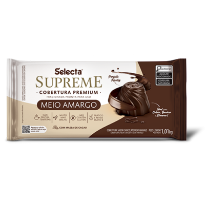 SUPREME BARRA CHOCOLATE MEIO AMARGO 1KG