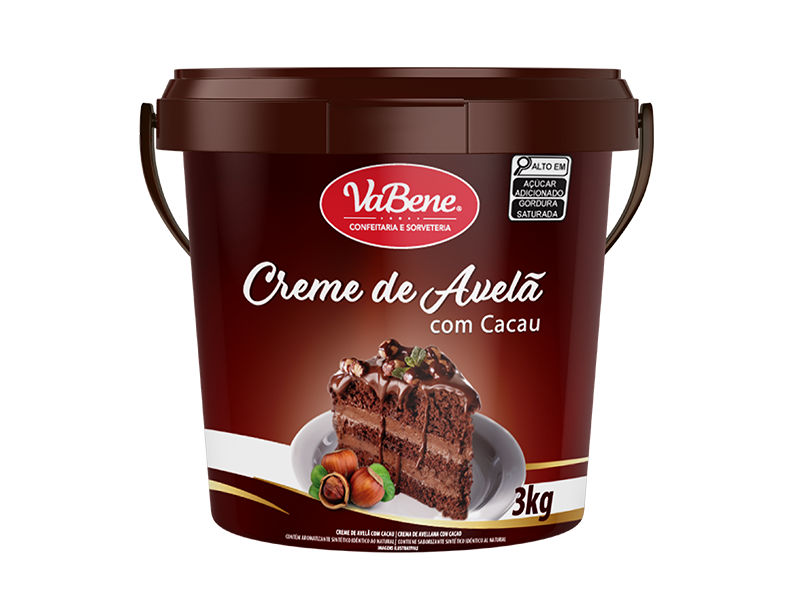 CREME DE AVELA COM CACAU 3KG VABENE
